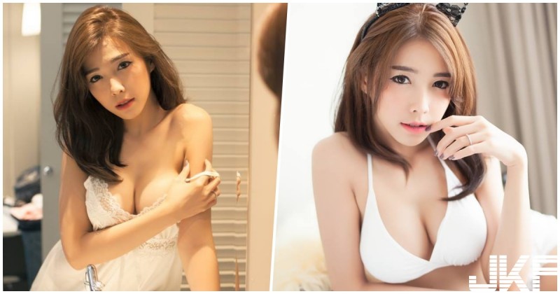 睡衣快掉了！正妹「飽滿美乳」直接溢出，「用奶壓床」畫面超火辣！